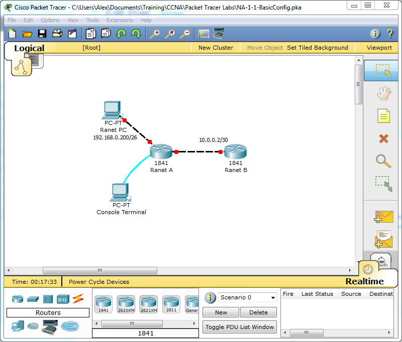 basic router configuration