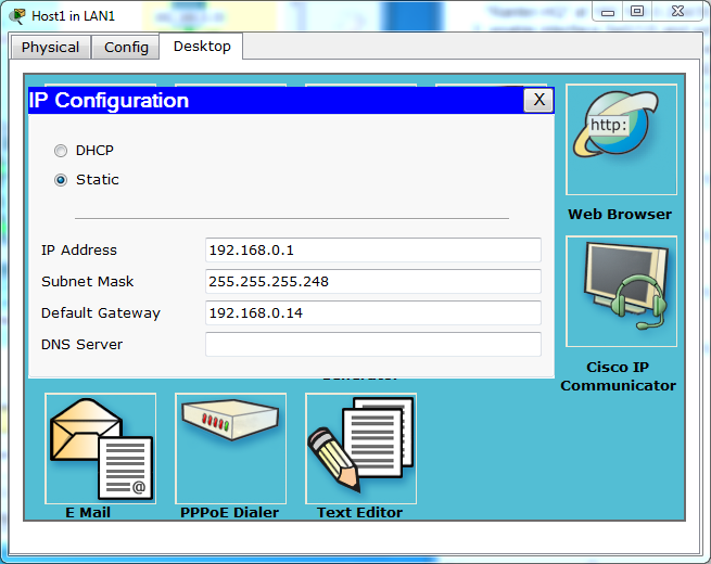 ccna network visualizer configure router ip