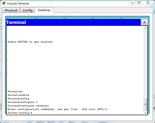 router to router configuration